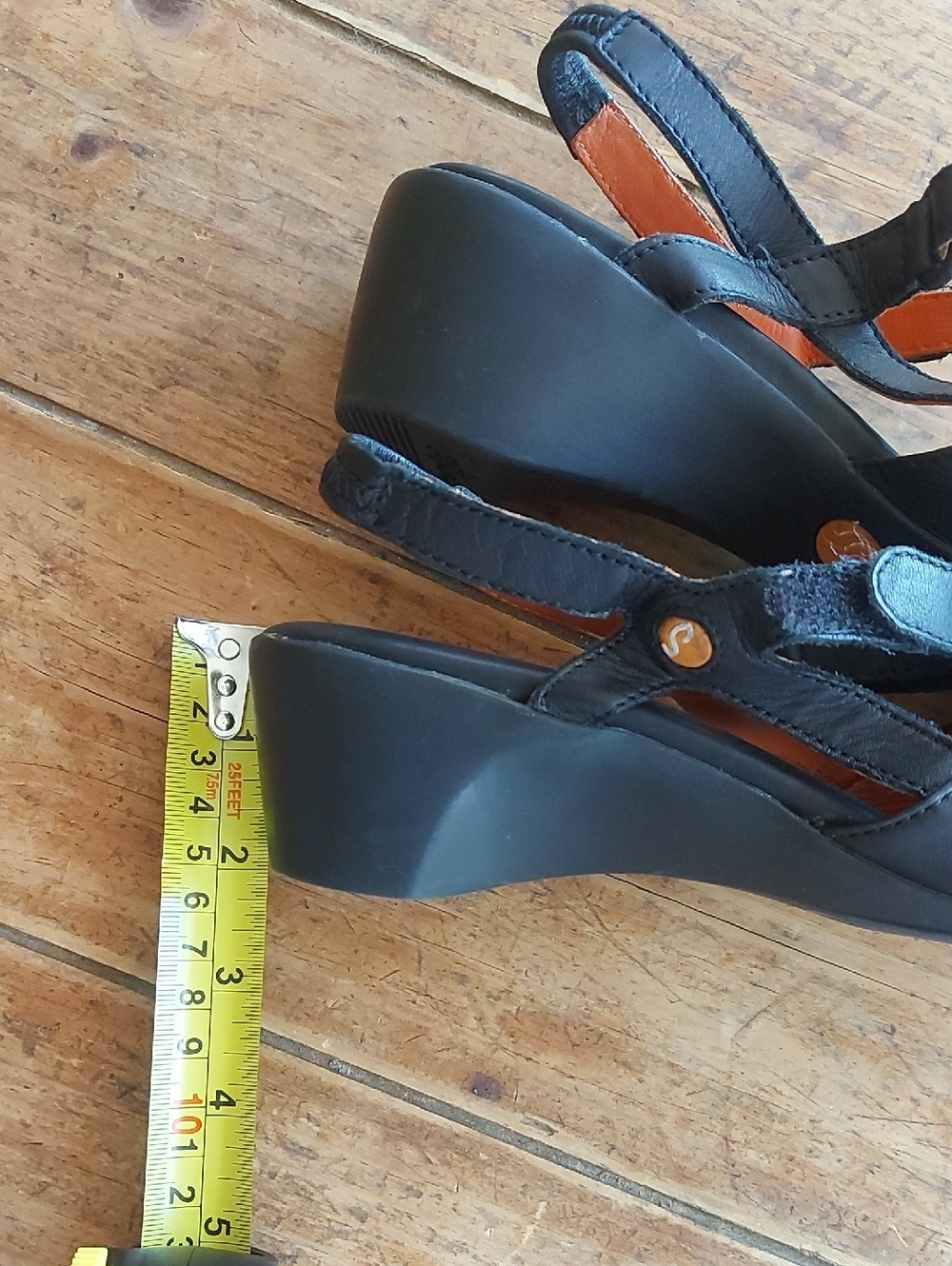 Women’s Black Slingback Flats - Picture 7 of 8